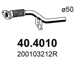 40.4010 ASSO Труба выхлопного газа (фото 1)