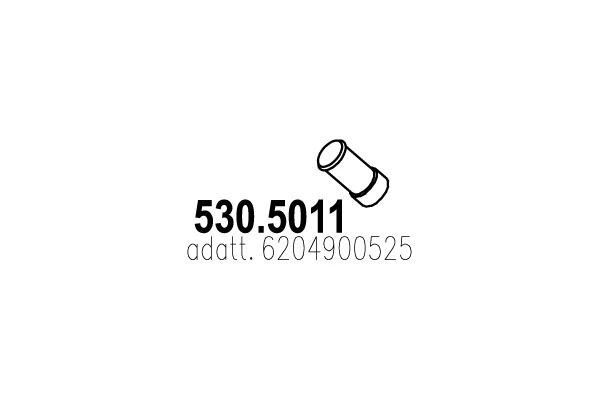 530.5011 ASSO Труба выхлопного газа (фото 1)
