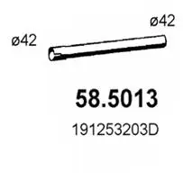 58.5013 ASSO Труба выхлопного газа (фото 1)