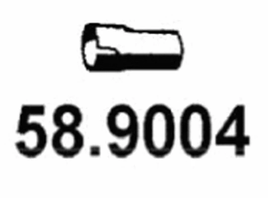 58.9004 ASSO Труба выхлопного газа (фото 1)