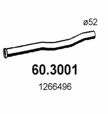 60.3001 ASSO Труба выхлопного газа (фото 1)