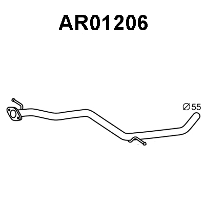 AR01206 VENEPORTE Труба выхлопного газа (фото 1)