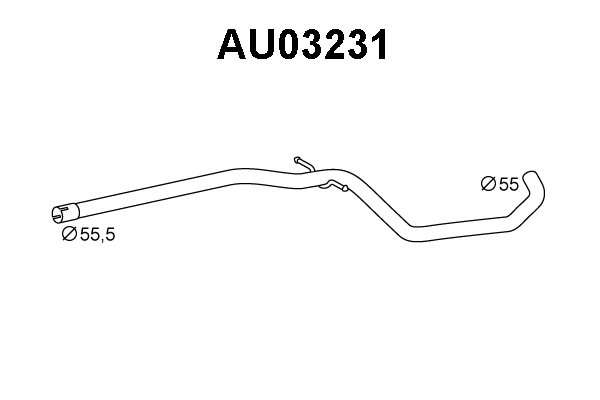 AU03231 VENEPORTE Труба выхлопного газа (фото 1)