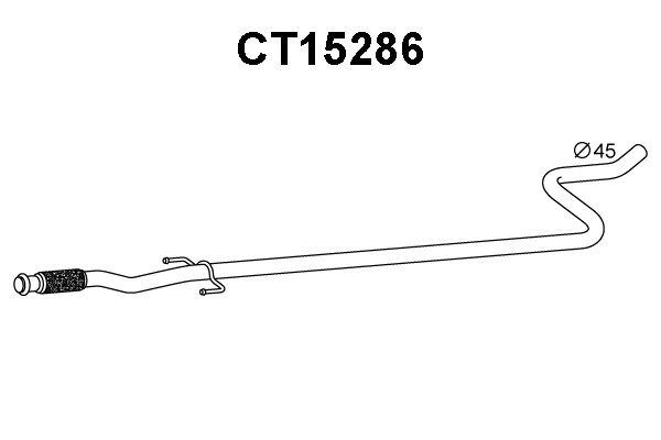 CT15286 VENEPORTE Труба выхлопного газа (фото 1)