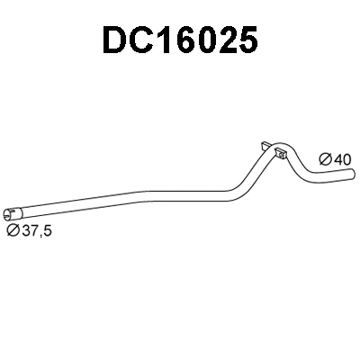 DC16025 VENEPORTE Труба выхлопного газа (фото 1)