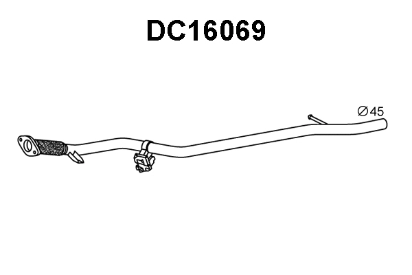 DC16069 VENEPORTE Труба выхлопного газа (фото 1)