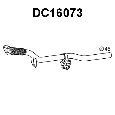 DC16073 VENEPORTE Труба выхлопного газа (фото 1)