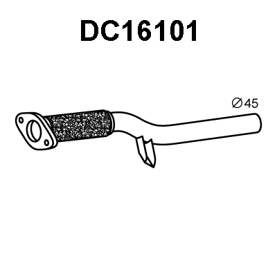 DC16101 VENEPORTE Труба выхлопного газа (фото 1)