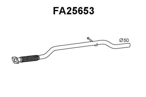 FA25653 VENEPORTE Труба выхлопного газа (фото 1)