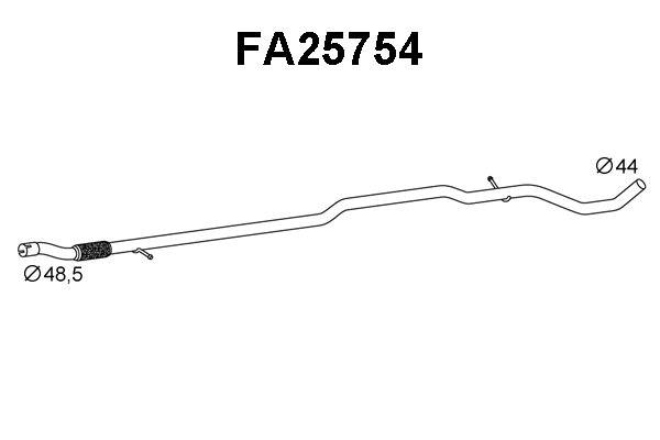 FA25754 VENEPORTE Труба выхлопного газа (фото 1)