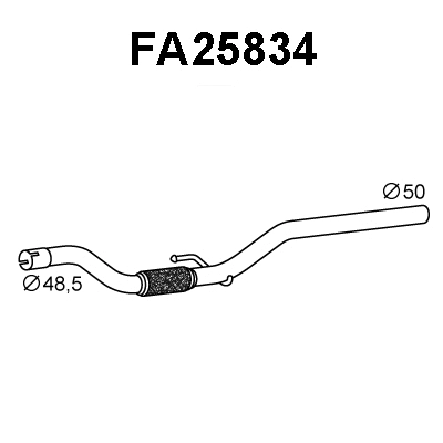 FA25834 VENEPORTE Труба выхлопного газа (фото 1)
