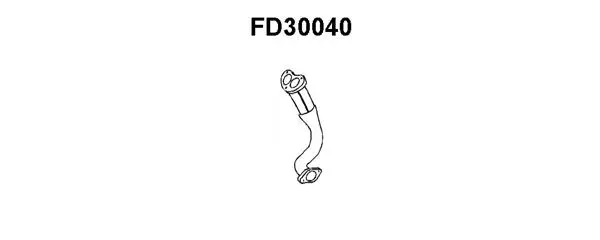 FD30040 VENEPORTE Труба выхлопного газа (фото 1)