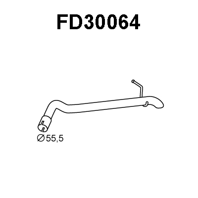 FD30064 VENEPORTE Труба выхлопного газа (фото 1)