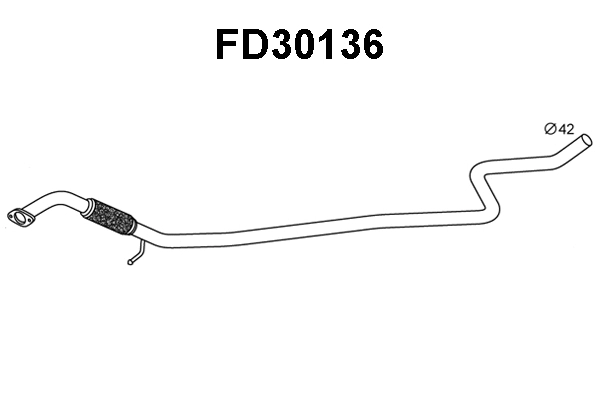 FD30136 VENEPORTE Труба выхлопного газа (фото 1)
