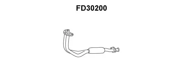 FD30200 VENEPORTE Труба выхлопного газа (фото 1)