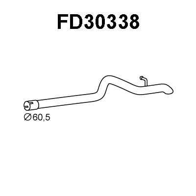 FD30338 VENEPORTE Труба выхлопного газа (фото 1)