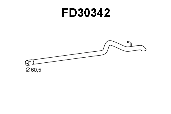 FD30342 VENEPORTE Труба выхлопного газа (фото 1)
