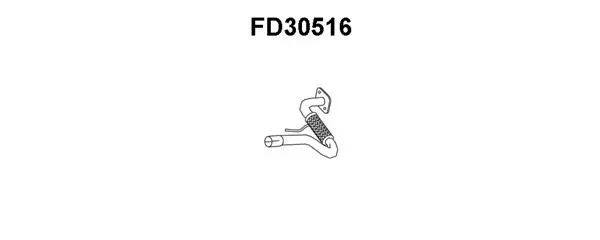 FD30516 VENEPORTE Труба выхлопного газа (фото 1)