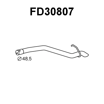 FD30807 VENEPORTE Труба выхлопного газа (фото 1)