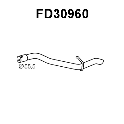 FD30960 VENEPORTE Труба выхлопного газа (фото 1)