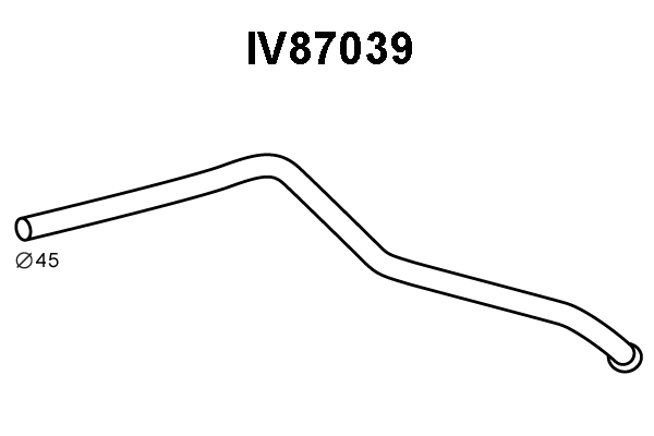 IV87039 VENEPORTE Труба выхлопного газа (фото 1)