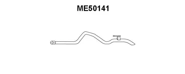 ME50141 VENEPORTE Труба выхлопного газа (фото 1)