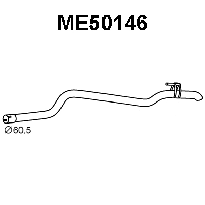 ME50146 VENEPORTE Труба выхлопного газа (фото 1)