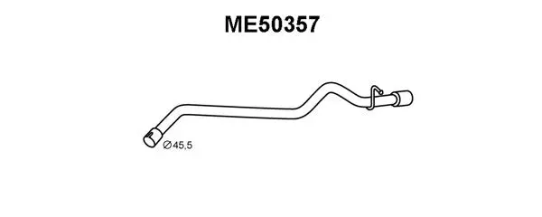 ME50357 VENEPORTE Труба выхлопного газа (фото 1)