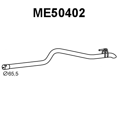 ME50402 VENEPORTE Труба выхлопного газа (фото 1)