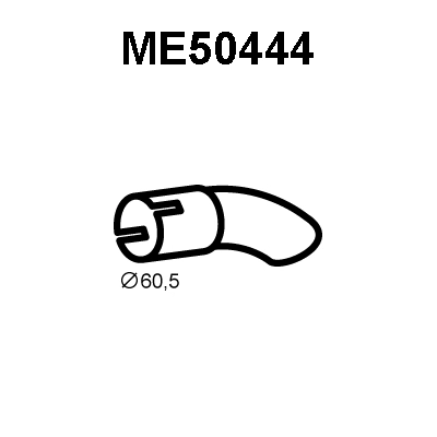 ME50444 VENEPORTE Труба выхлопного газа (фото 1)