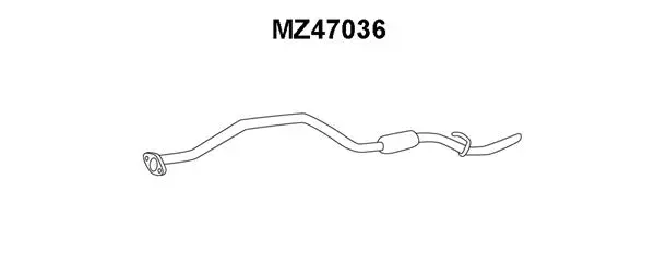 MZ47036 VENEPORTE Труба выхлопного газа (фото 1)