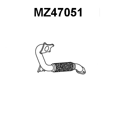 MZ47051 VENEPORTE Труба выхлопного газа (фото 1)
