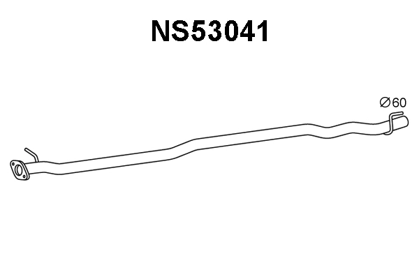 NS53041 VENEPORTE Труба выхлопного газа (фото 1)