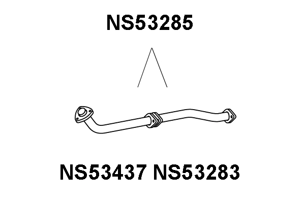 NS53285 VENEPORTE Труба выхлопного газа (фото 1)