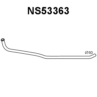 NS53363 VENEPORTE Труба выхлопного газа (фото 1)