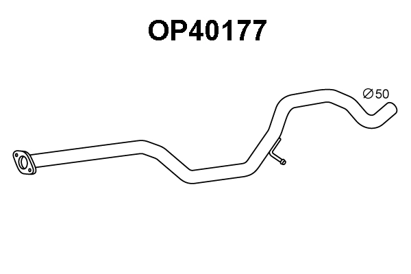 OP40177 VENEPORTE Труба выхлопного газа (фото 1)