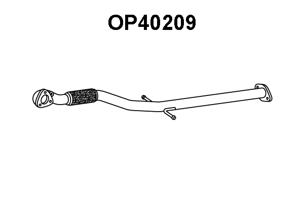 OP40209 VENEPORTE Труба выхлопного газа (фото 1)