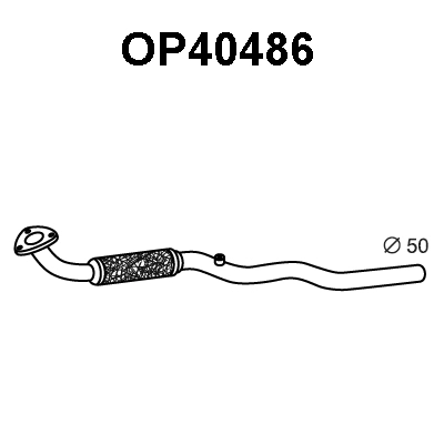 OP40486 VENEPORTE Труба выхлопного газа (фото 1)