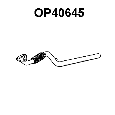 OP40645 VENEPORTE Труба выхлопного газа (фото 1)