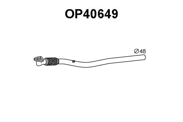 OP40649 VENEPORTE Труба выхлопного газа (фото 1)