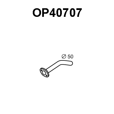 OP40707 VENEPORTE Труба выхлопного газа (фото 1)
