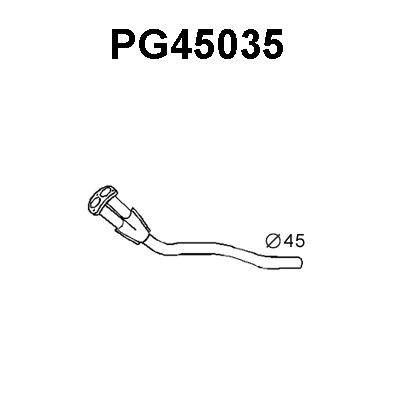 PG45035 VENEPORTE Труба выхлопного газа (фото 1)