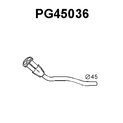 PG45036 VENEPORTE Труба выхлопного газа (фото 1)