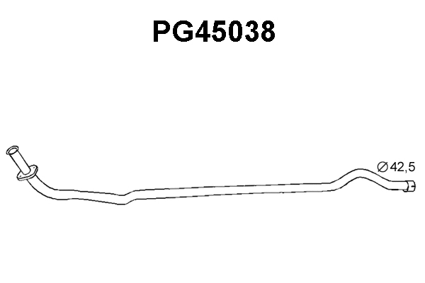 PG45038 VENEPORTE Труба выхлопного газа (фото 1)
