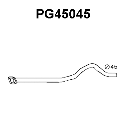 PG45045 VENEPORTE Труба выхлопного газа (фото 1)