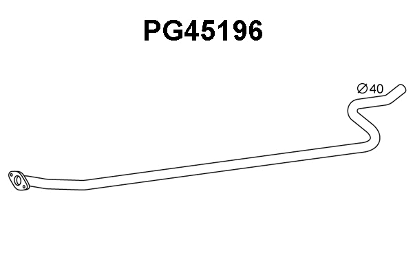 PG45196 VENEPORTE Труба выхлопного газа (фото 1)