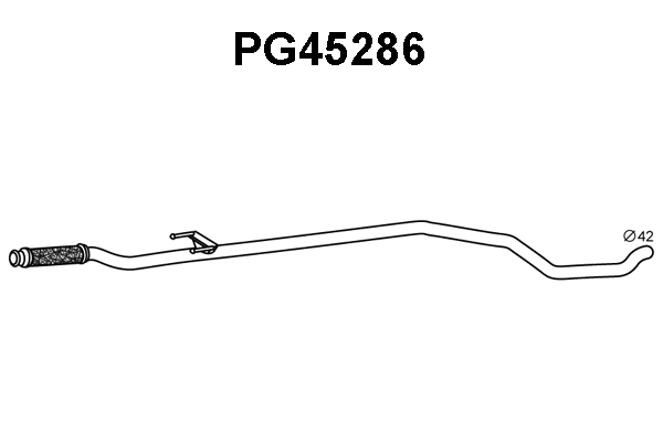 PG45286 VENEPORTE Труба выхлопного газа (фото 1)