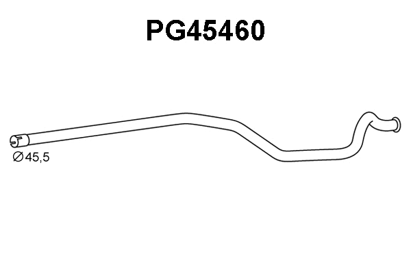 PG45460 VENEPORTE Труба выхлопного газа (фото 1)