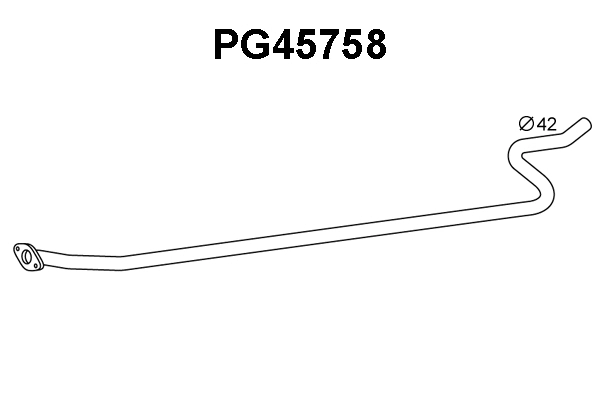 PG45758 VENEPORTE Труба выхлопного газа (фото 1)