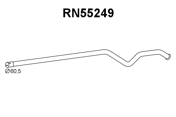 RN55249 VENEPORTE Труба выхлопного газа (фото 1)